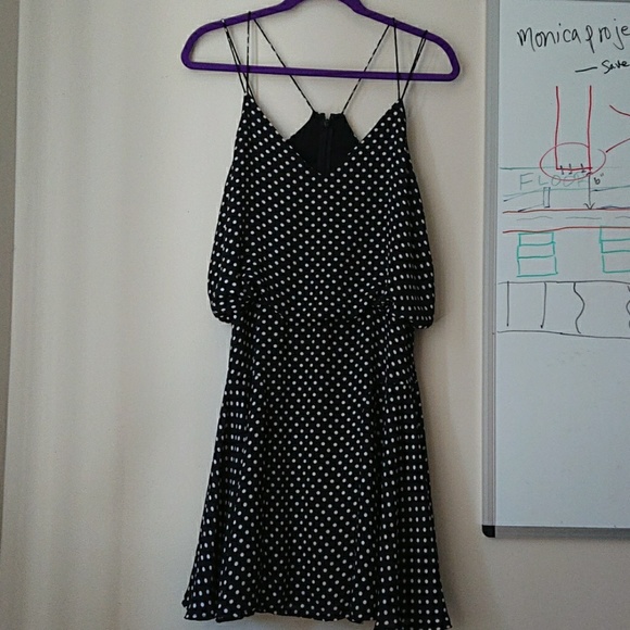 Ark and Co Polka dot dress navy - Picture 2 of 5